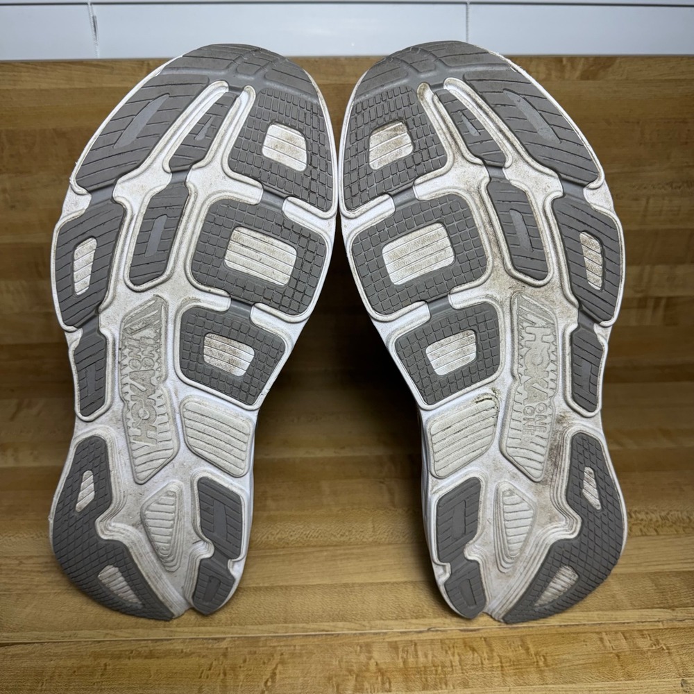 Hoka One One Bondi 6 Mens SZ 12 Running Shoes Vapor Blue Frost Gray 1019269 VBFG - Picture 6 of 6